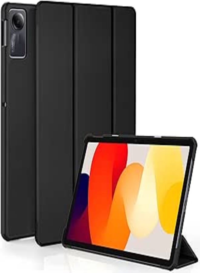 EasyAcc Case Compatible with Xiaomi Redmi Pad SE 11 Inch 2023 Tablet, Slim Protective Case with Stand for Redmi Pad SE 2023, Black
